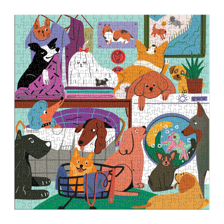 Laundry Dogs 500 Piece Puzzle Puzzles Jialei Sun 