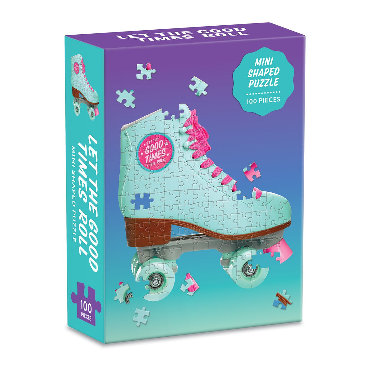 Let Good Times Roll Roller Skate 100 Piece Mini Shaped Jigsaw Puzzle