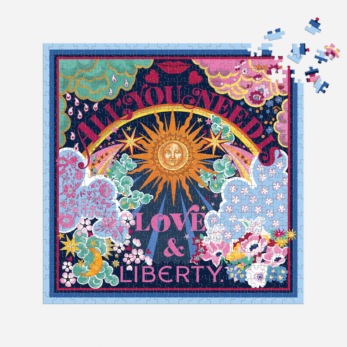 Liberty All You Need is Love 500 Piece Book Puzzle 500 Piece Puzzles Liberty of London Ltd 