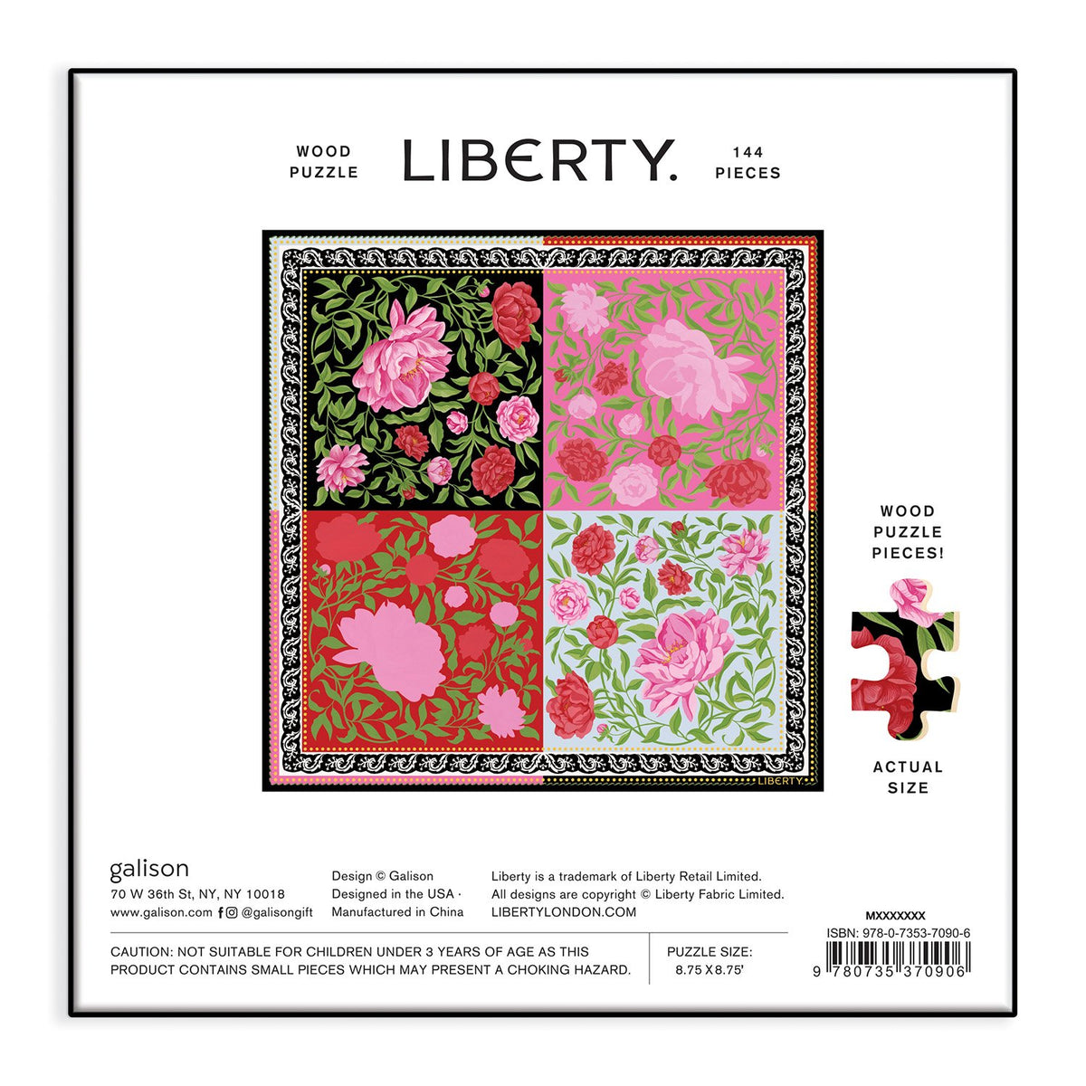 Liberty Aurora 144 Piece Wood Jigsaw Puzzle Wooden Puzzles Liberty London 