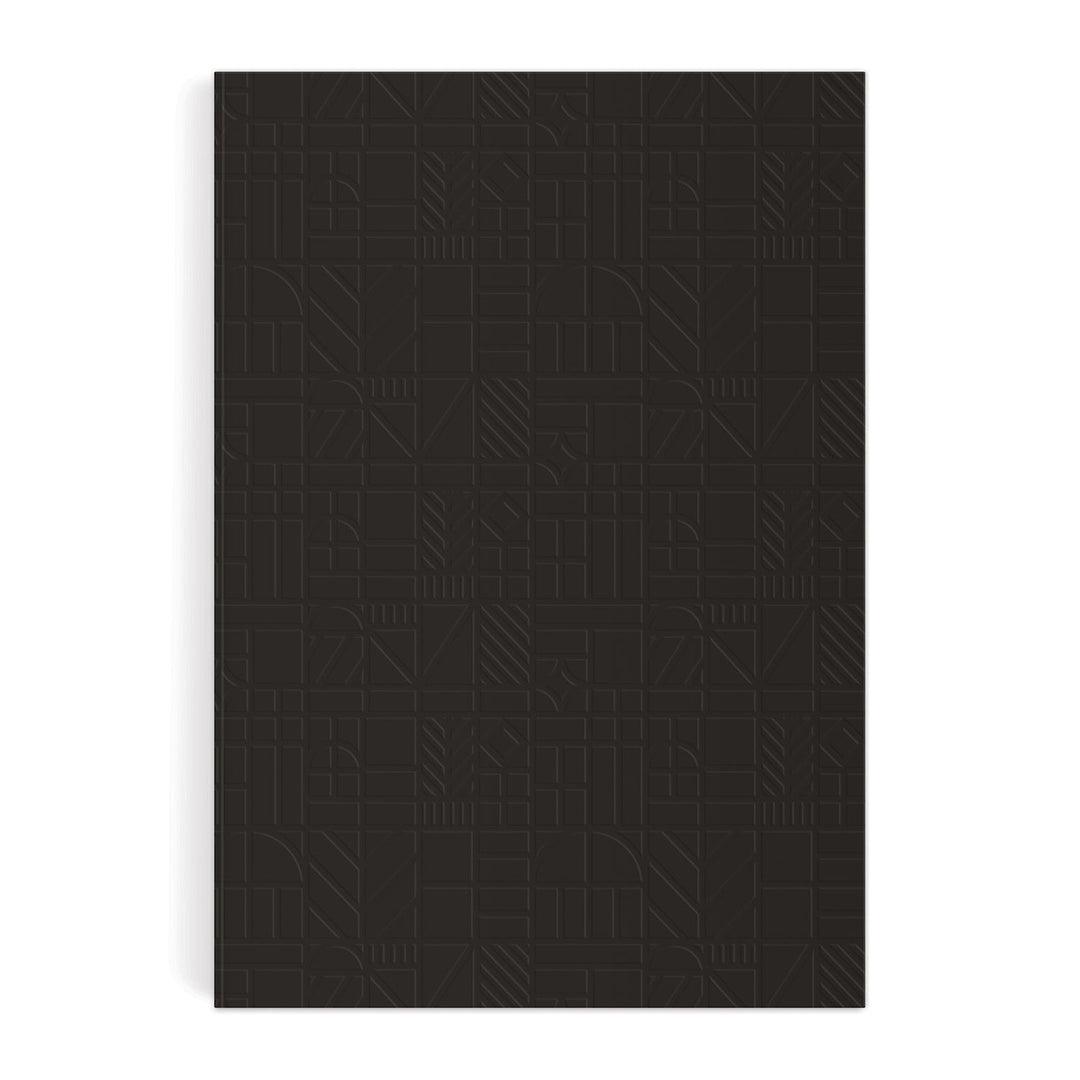 Liberty Black Tudor A5 Embossed Journal Galison 