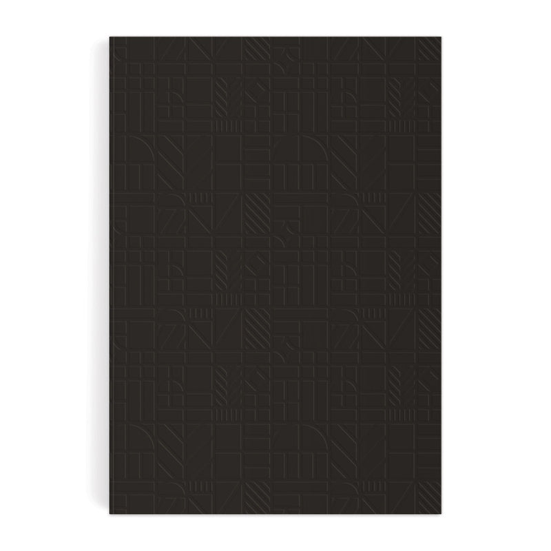 Liberty Black Tudor A5 Embossed Journal Galison 
