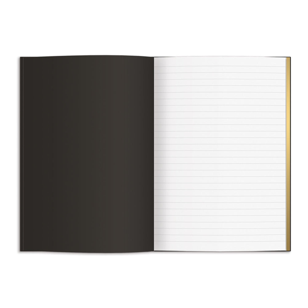 Liberty Black Tudor A5 Embossed Journal Galison 