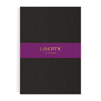 Liberty Black Tudor A5 Embossed Journal Galison 