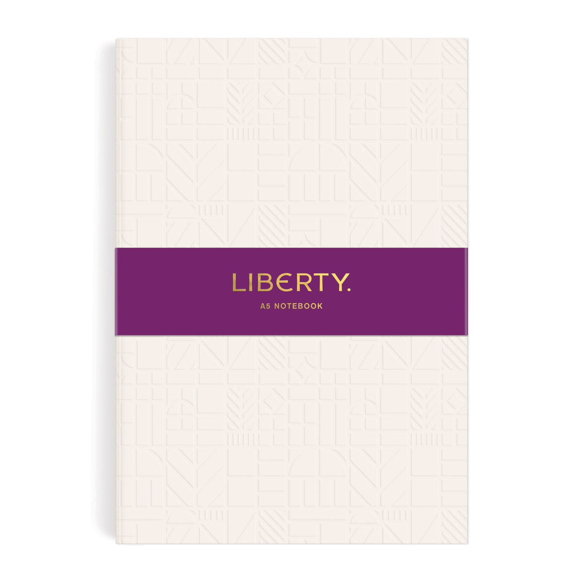 Liberty Cream Tudor A5 Embossed Journal Galison 