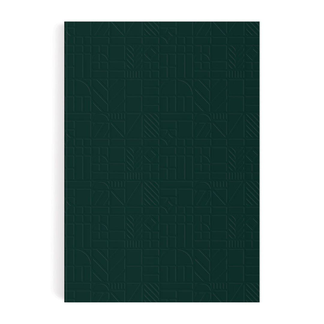 Liberty Dark Green Tudor A5 Embossed Journal Galison 