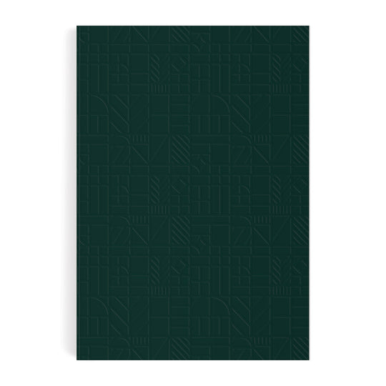 Liberty Dark Green Tudor A5 Embossed Journal Galison 