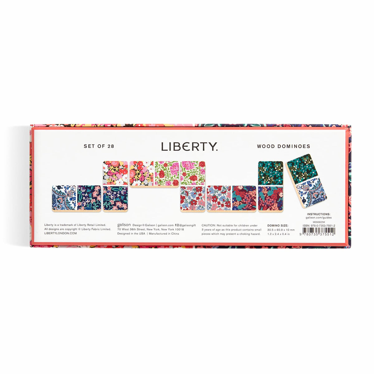 Liberty Floral Wood Domino Set Liberty London 