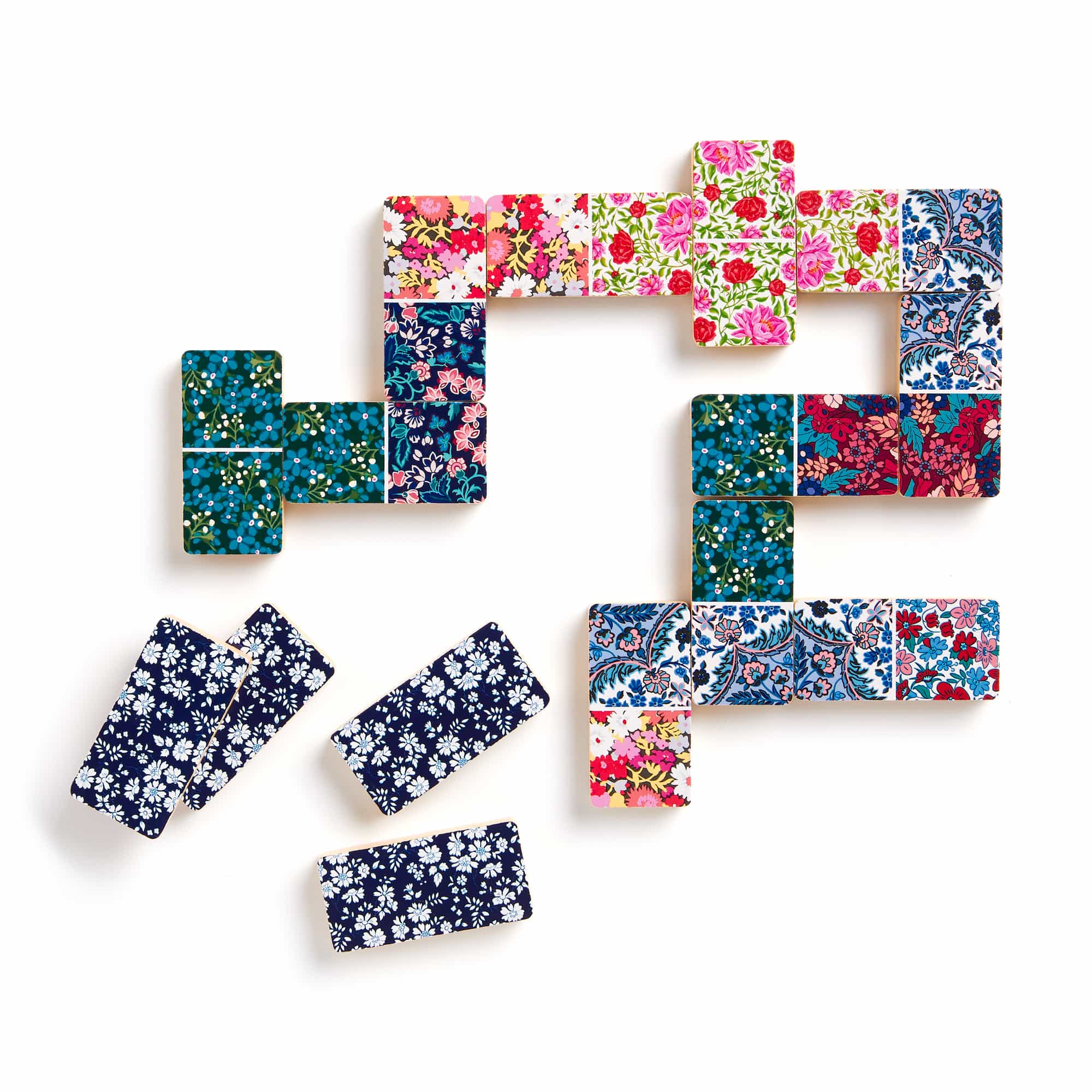 Liberty Floral Wood Domino Set | Galison