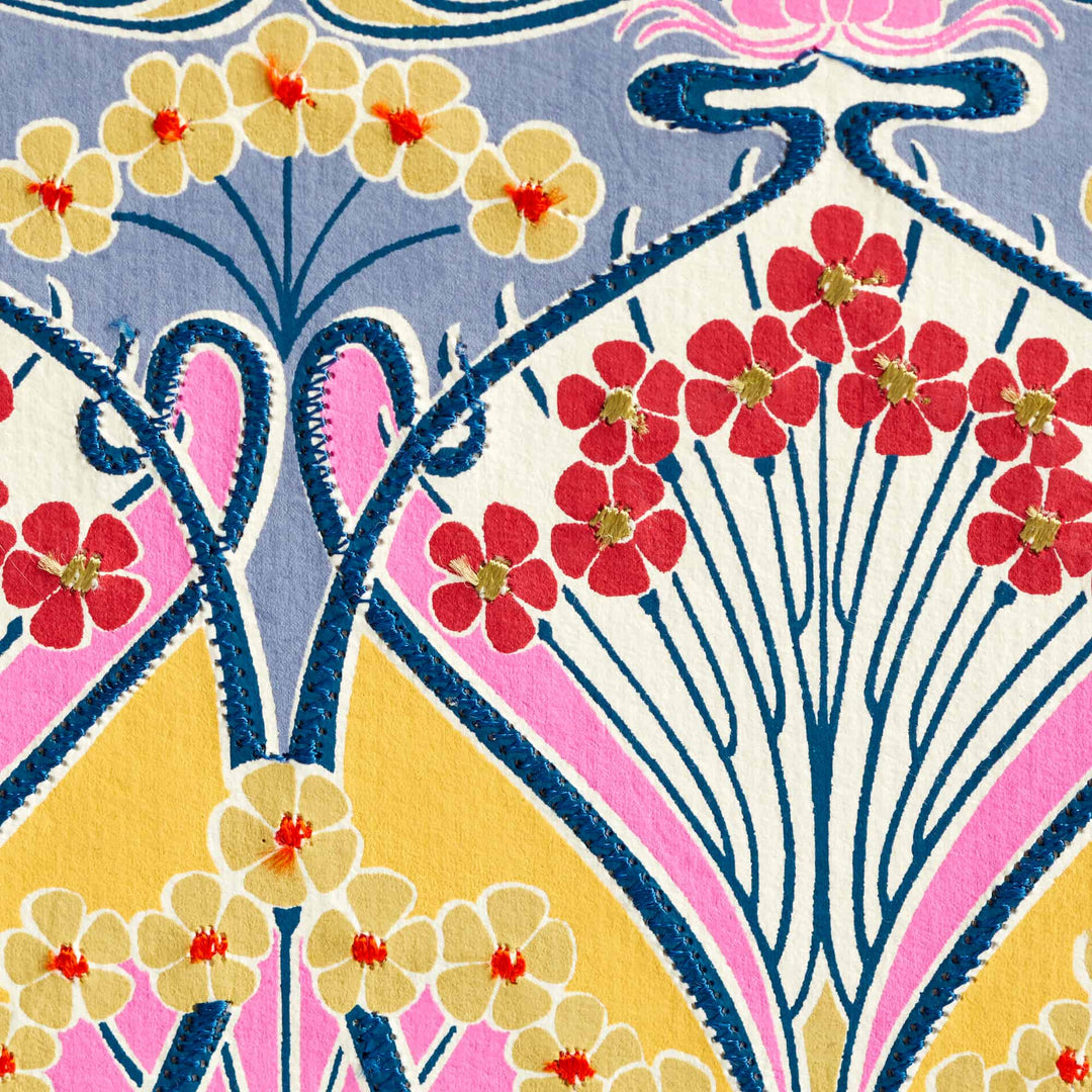 Liberty Ianthe Lichen Handmade Embroidered B5 Journal Liberty London 