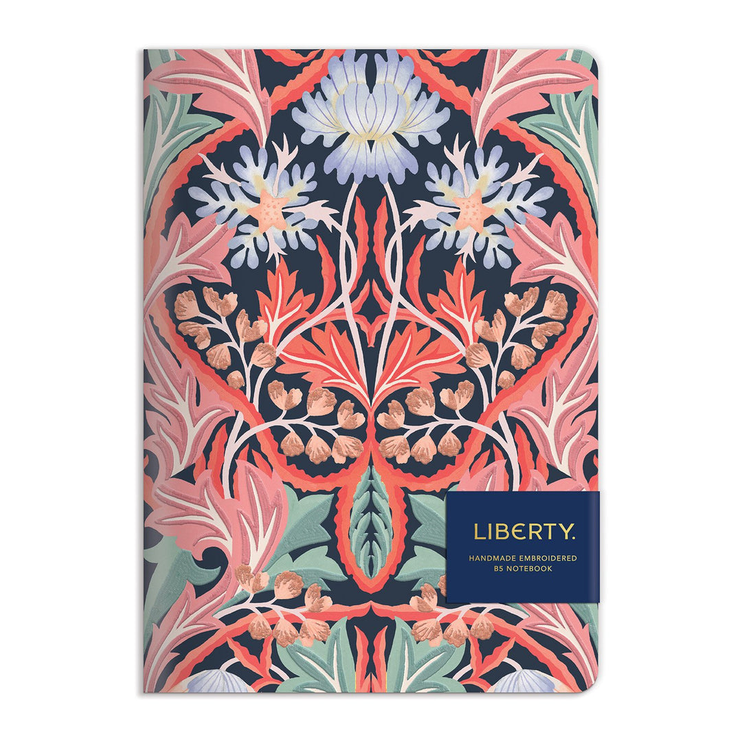 Liberty London May Handmade B5 Embroidered Journal Journals and Notebooks Liberty London Collection 