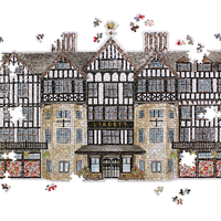 Liberty London Tudor Building 750 Piece Shaped Jigsaw Puzzle 750 Piece Puzzles Liberty London Collection 