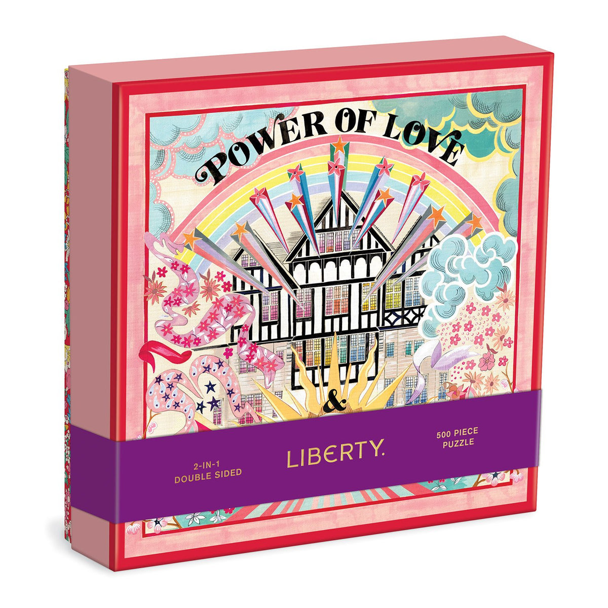 Liberty Power of Love 500 Piece Double Sided Jigsaw Puzzle with Shaped Pieces 500 Piece Puzzles Liberty London 