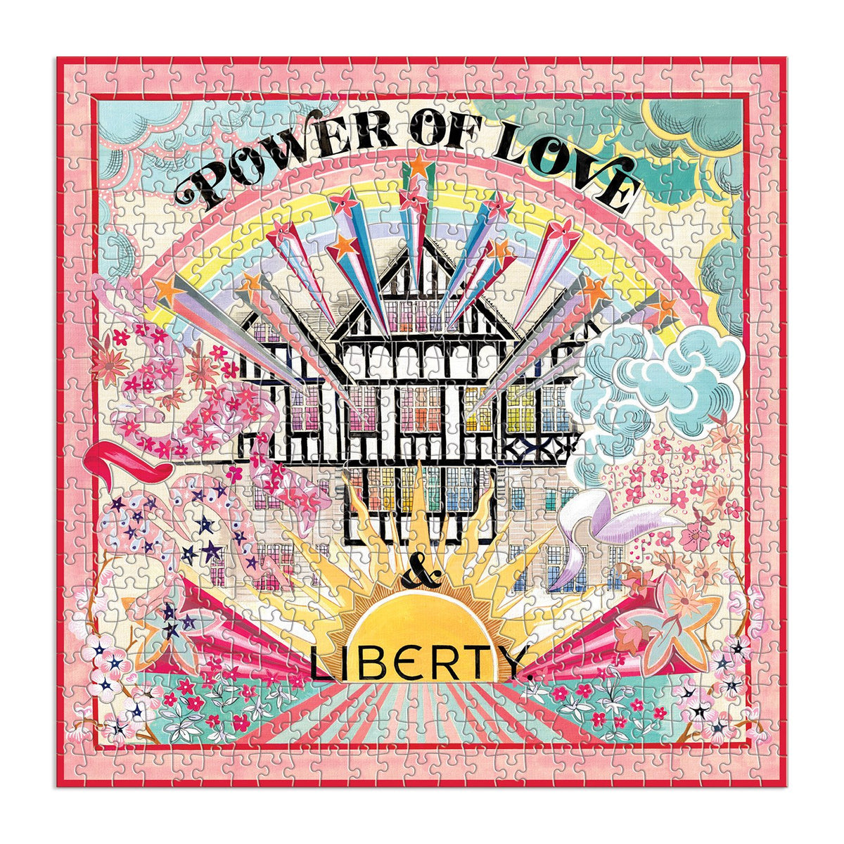 Liberty Power of Love 500 Piece Double Sided Jigsaw Puzzle with Shaped Pieces 500 Piece Puzzles Liberty London 