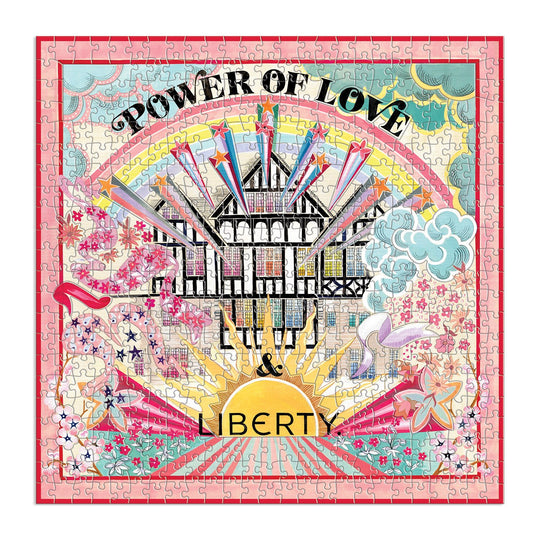 Liberty Power of Love 500 Piece Double Sided Jigsaw Puzzle with Shaped Pieces 500 Piece Puzzles Liberty London 