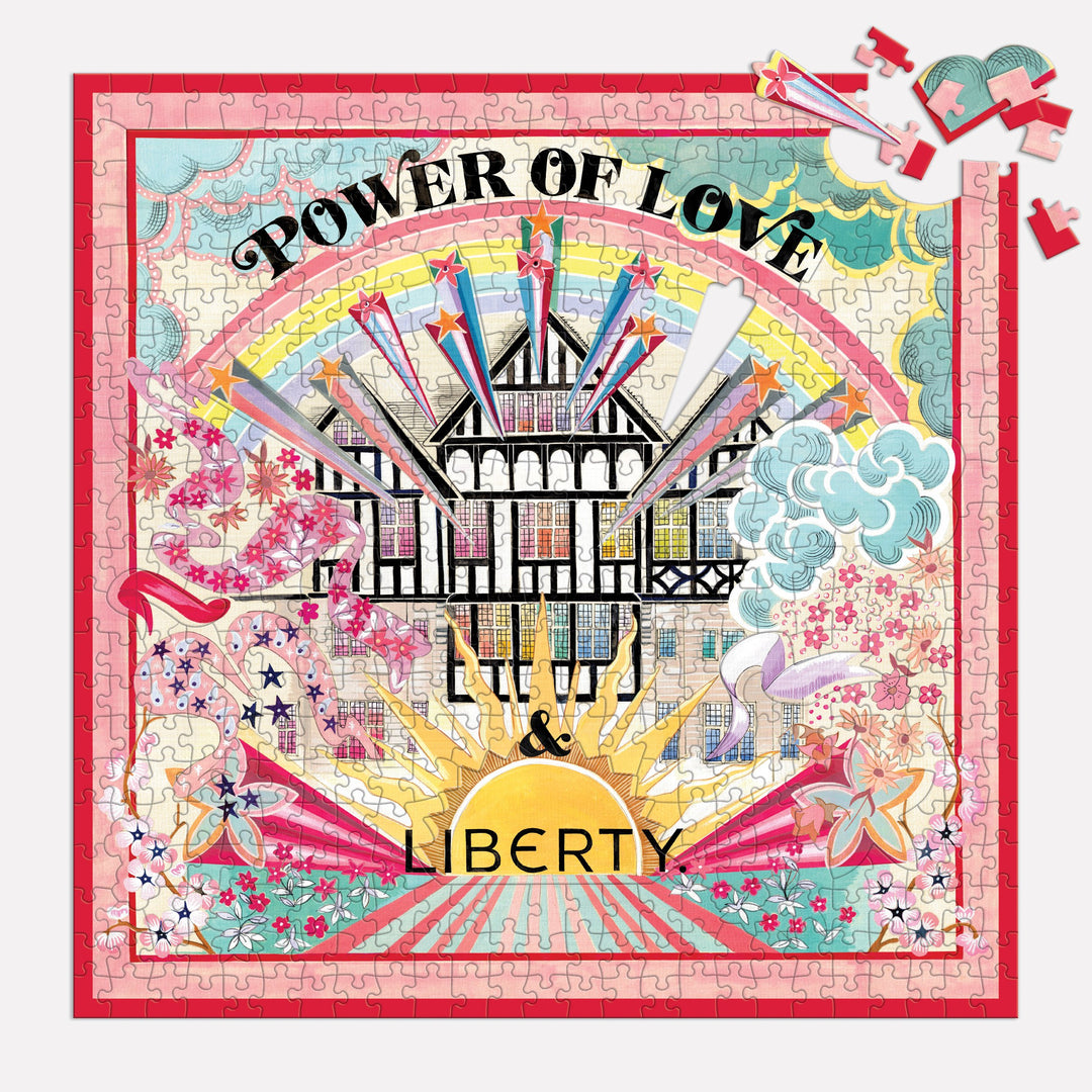 Liberty Power of Love 500 Piece Double Sided Jigsaw Puzzle with Shaped Pieces 500 Piece Puzzles Liberty London 