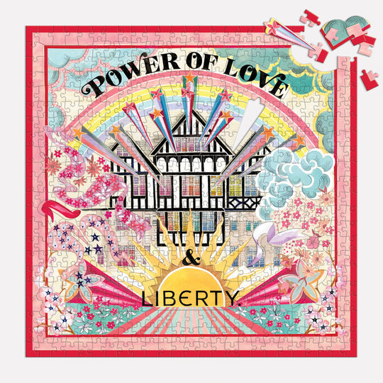 Liberty Power of Love 500 Piece Double Sided Jigsaw Puzzle with Shaped Pieces 500 Piece Puzzles Liberty London 