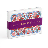 Liberty Scalloped Shaped Notecard Set Stationery Liberty London 