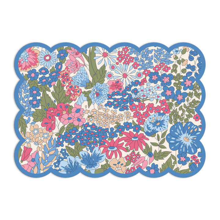 Liberty Scalloped Shaped Notecard Set Stationery Liberty London 