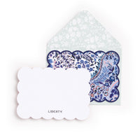 Liberty Scalloped Shaped Notecard Set Stationery Liberty London 