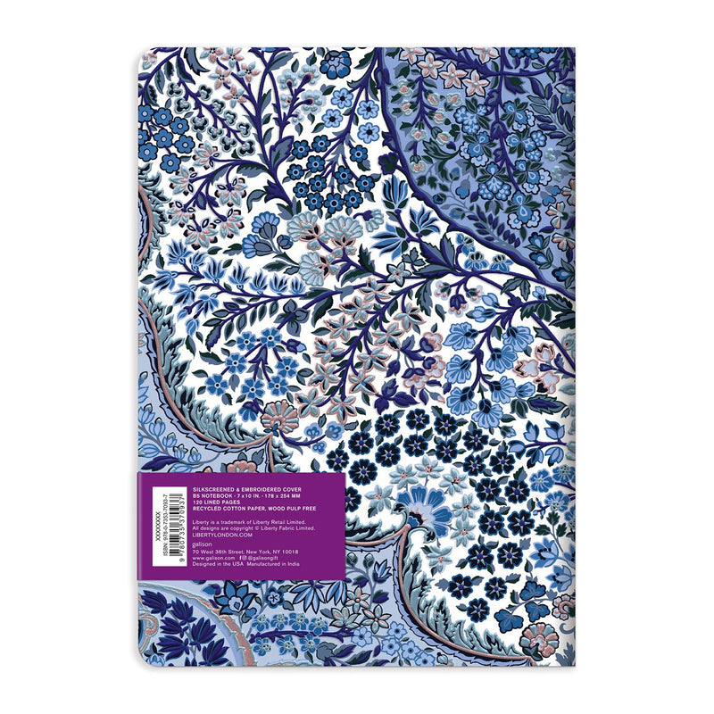 Liberty Tanjore Gardens B5 Handmade Embroidered Journal Journals Liberty London 