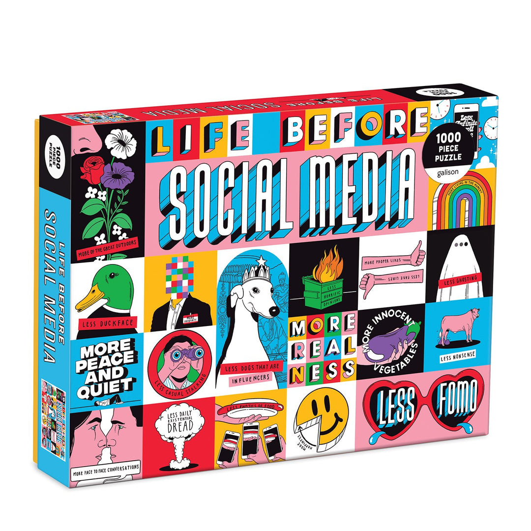 Life Before Social Media 1000 Piece Jigsaw Puzzle 1000 Piece Puzzles Life Before Social Media Collection 