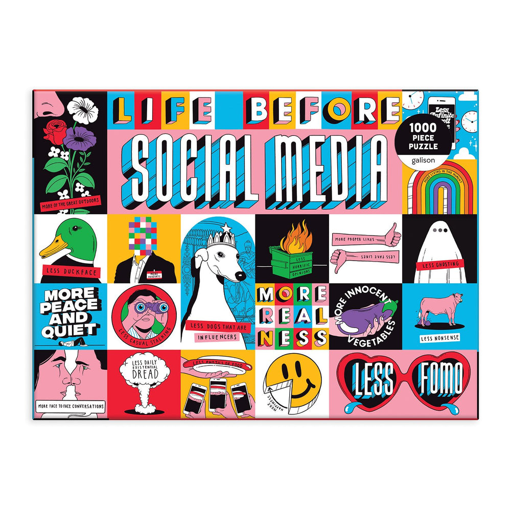 Life Before Social Media 1000 Piece Jigsaw Puzzle 1000 Piece Puzzles Life Before Social Media Collection 