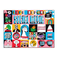 Life Before Social Media 1000 Piece Jigsaw Puzzle 1000 Piece Puzzles Life Before Social Media Collection 