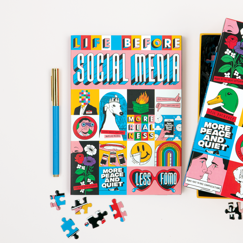 Life Before Social Media A5 Notebook Journals and Notebooks Life Before Social Media Collection 