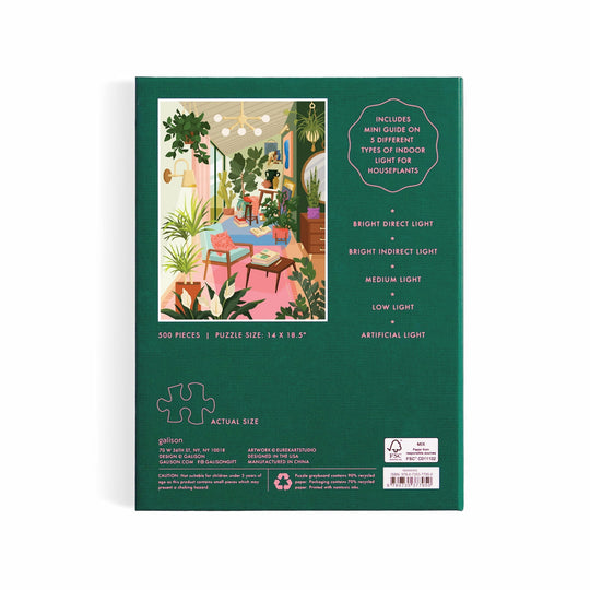 Lighting 101: Houseplants 500 Piece Book Puzzle EUREKARTStudio 