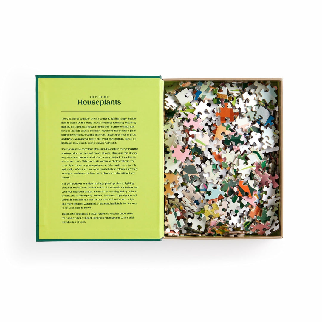 500 house plants Lighting 101 Houseplants 500-Piece Puzzle