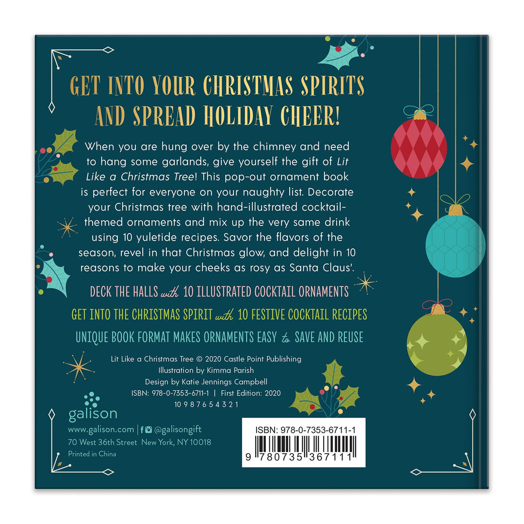 Lit Like a Christmas Tree Ornament Book Holiday Gifts Galison 