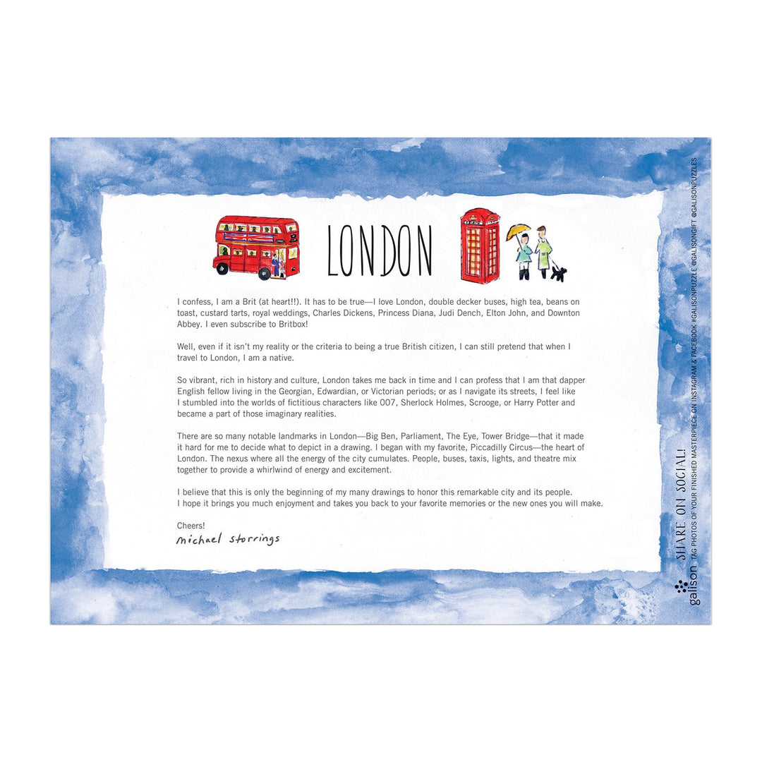 London By Michael Storrings 1000 Piece Jigsaw Puzzle 1000 Piece Puzzles Michael Storrings 