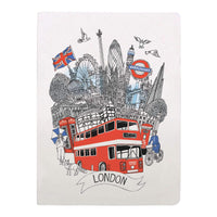 London Handmade Silkscreened Journal Journals and Notebooks Galison 