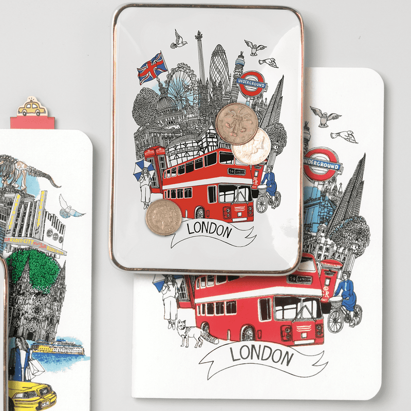 London Handmade Silkscreened Journal Journals and Notebooks Galison 