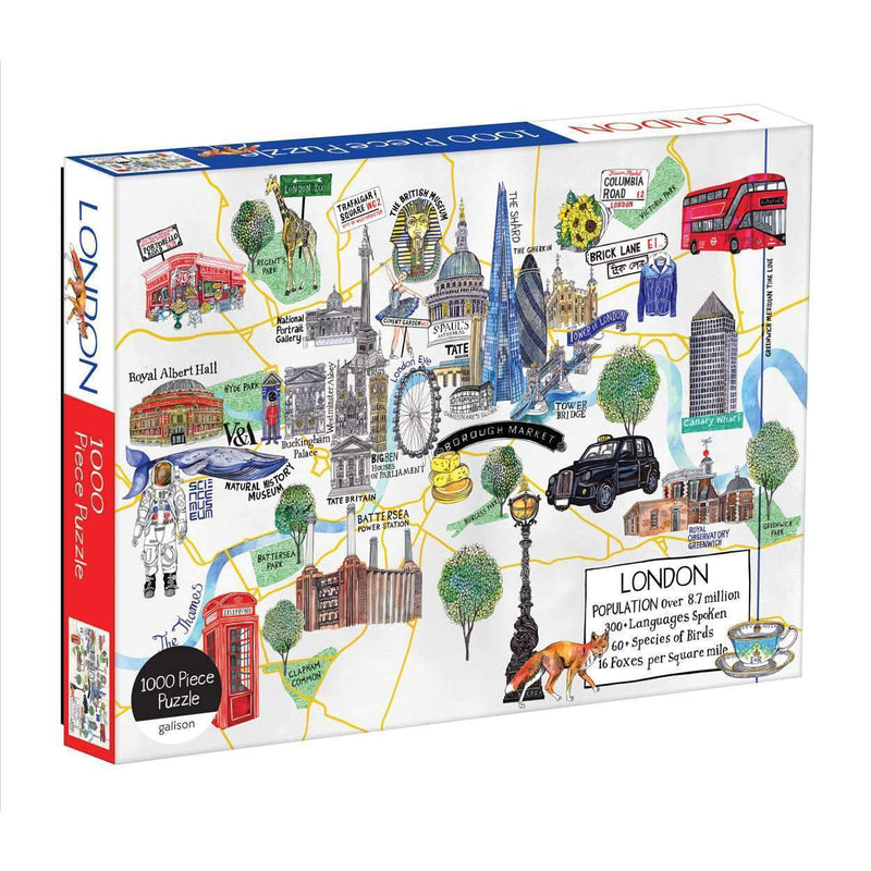 London Map 1000 Piece Puzzle 1000 Piece Puzzles Galison 