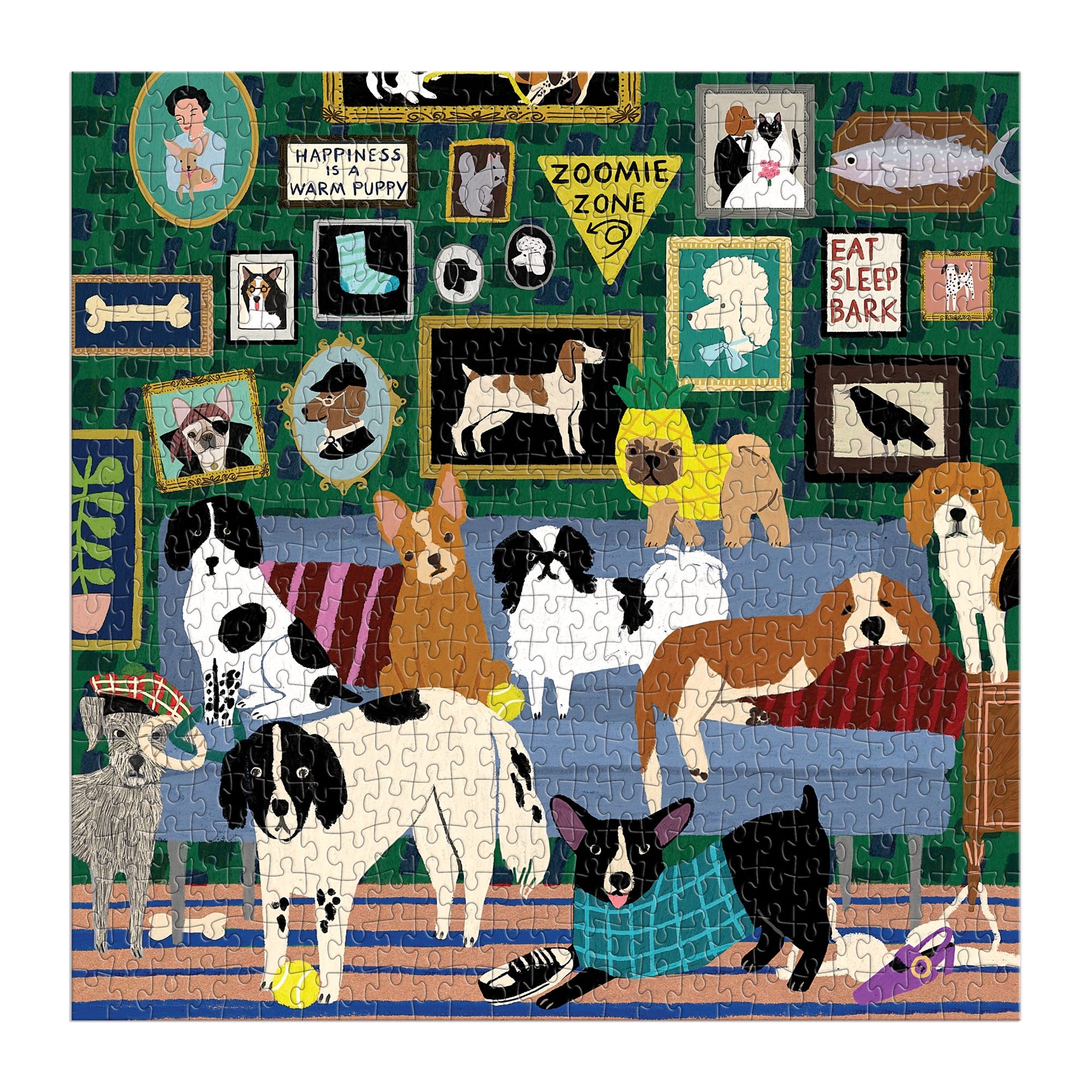 Lounge Dogs 500 Piece Puzzle – Galison