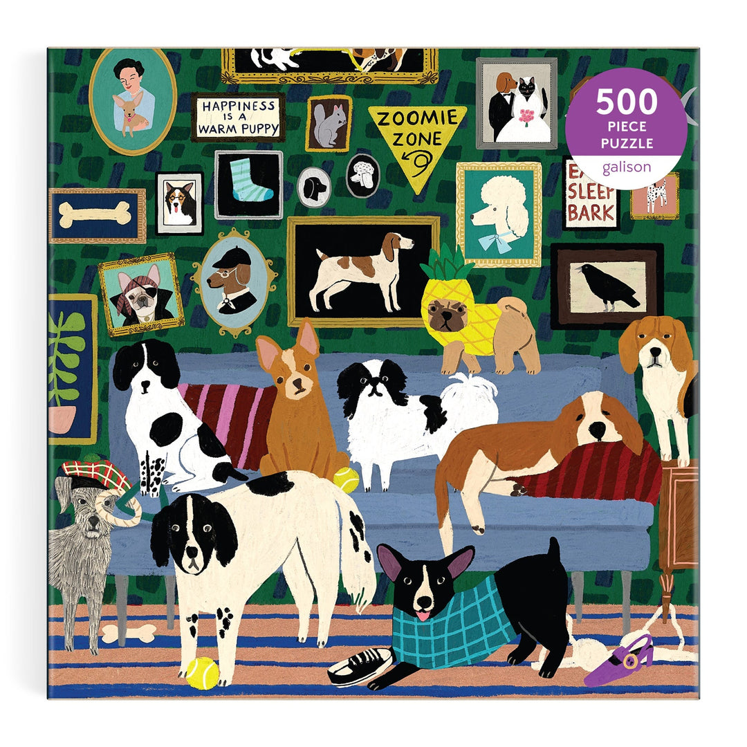 Lounge Dogs 500 Piece Puzzle – Galison
