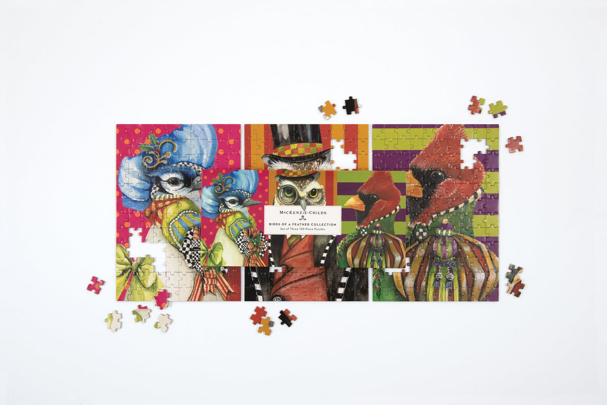 MacKenzie-Childs Birds of a Feather Collection Puzzle Set Galison 