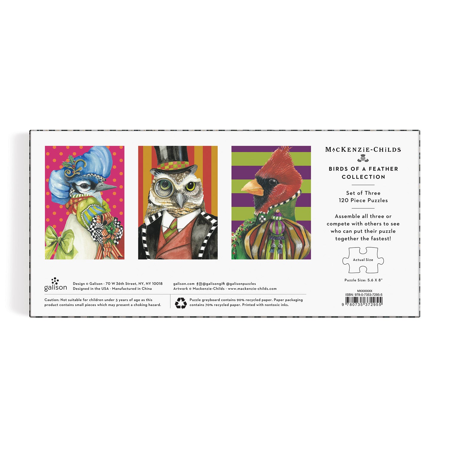 MacKenzie-Childs Birds of a Feather Collection Puzzle Set – Galison