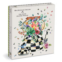 MacKenzie-Childs Blooming Kettle 750 Piece Shaped Puzzle Galison 