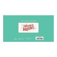 Merry & Bright Porcelain Tray Holiday Gifts Galison 