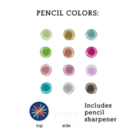 Metallic Colored Pencil Set Pens and Pencils Galison 