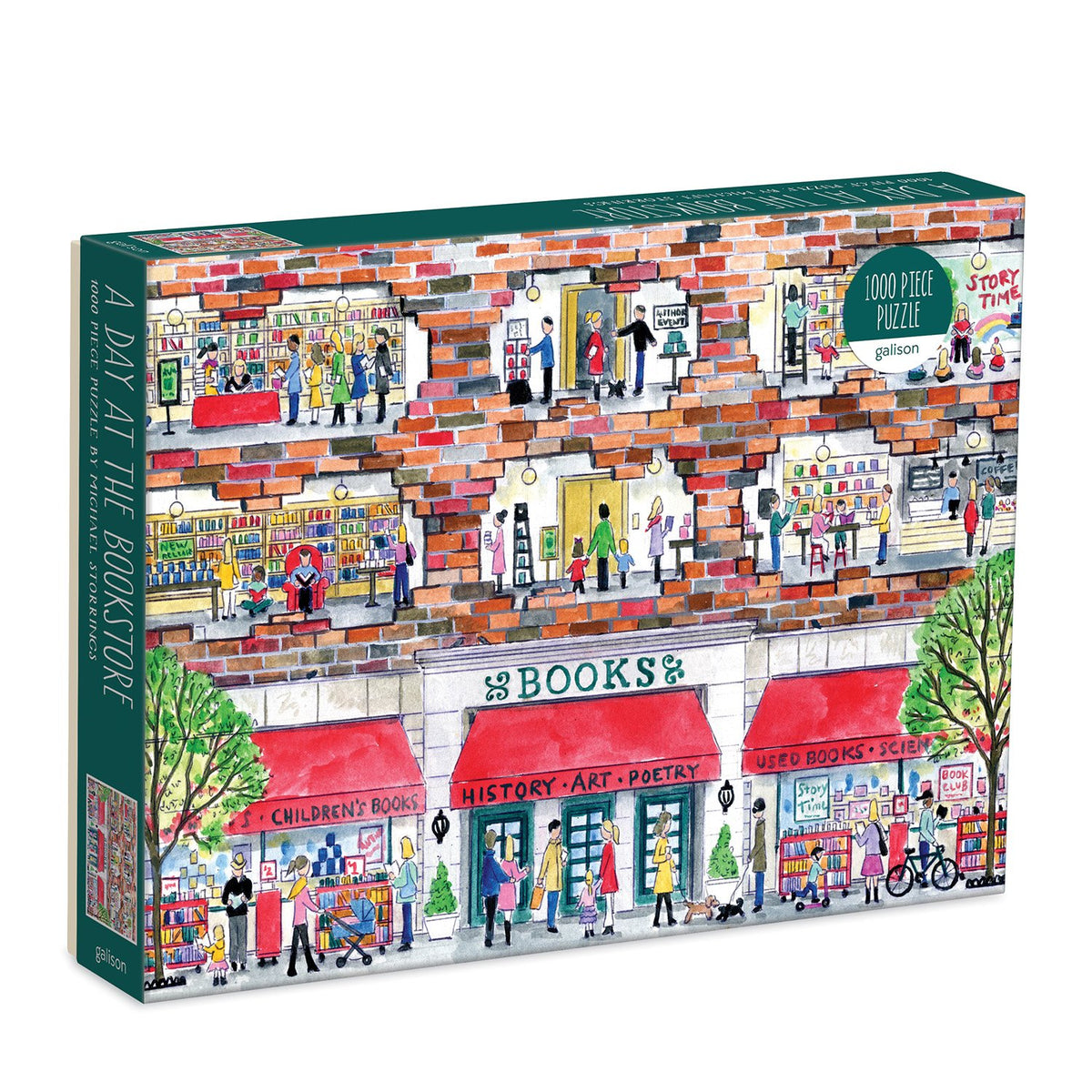 Lastig Extractie long Michael Storrings A Day at the Bookstore 1000 Piece Puzzle | Galison