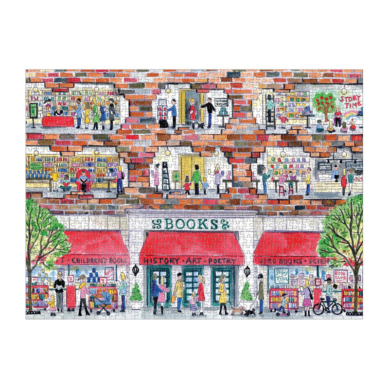 Michael Storrings A Day at the Bookstore 1000 Piece Puzzle 1000 Piece Puzzles Michael Storrings Collection 