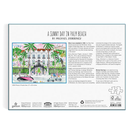 Michael Storrings A Sunny Day in Palm Beach 1000 Piece Puzzle Galison 