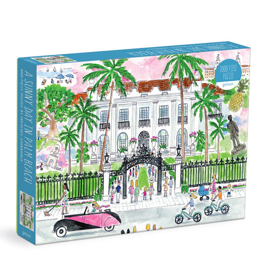 Michael Storrings A Sunny Day in Palm Beach 1000 Piece Puzzle Galison 