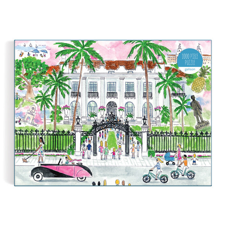 Michael Storrings A Sunny Day in Palm Beach 1000 Piece Puzzle Galison 