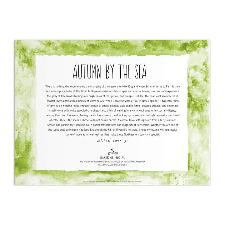 Michael Storrings Autumn By the Sea 1000 Piece Puzzle Puzzles Michael Storrings 