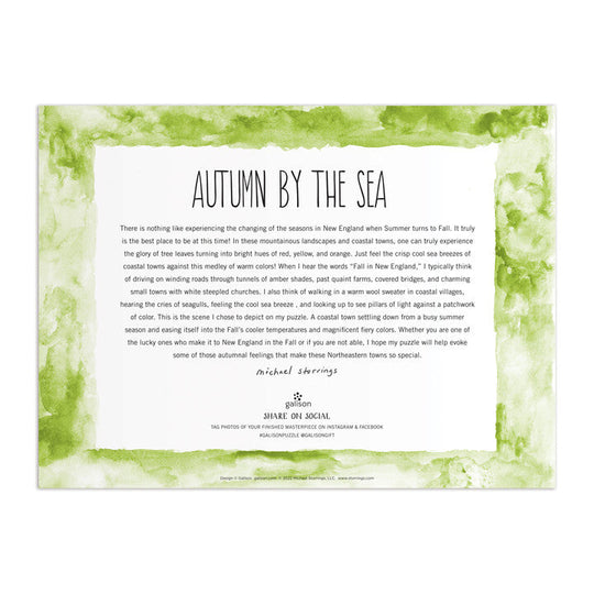Michael Storrings Autumn By the Sea 1000 Piece Puzzle Puzzles Michael Storrings 